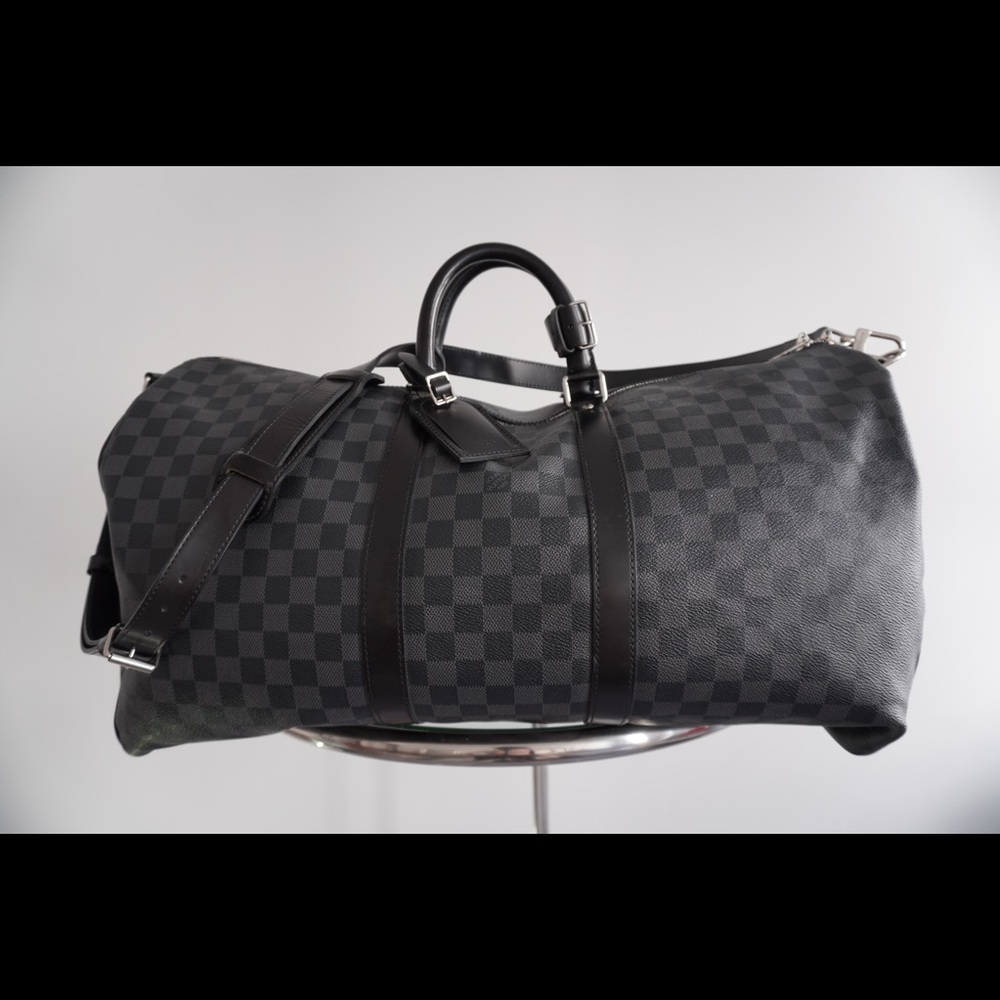 Louis Vuitton Keepall 55 Bandouliere Graphite